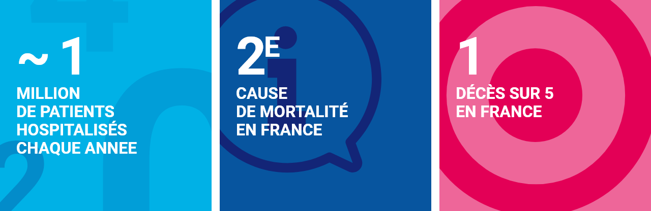 Infographie concernant les maladies cardiovasculaires et accident vasculaire cérébral