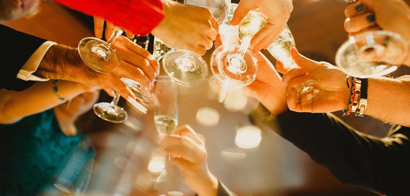 Visuel consommation d'alcool lors d'un moment de convivialité
